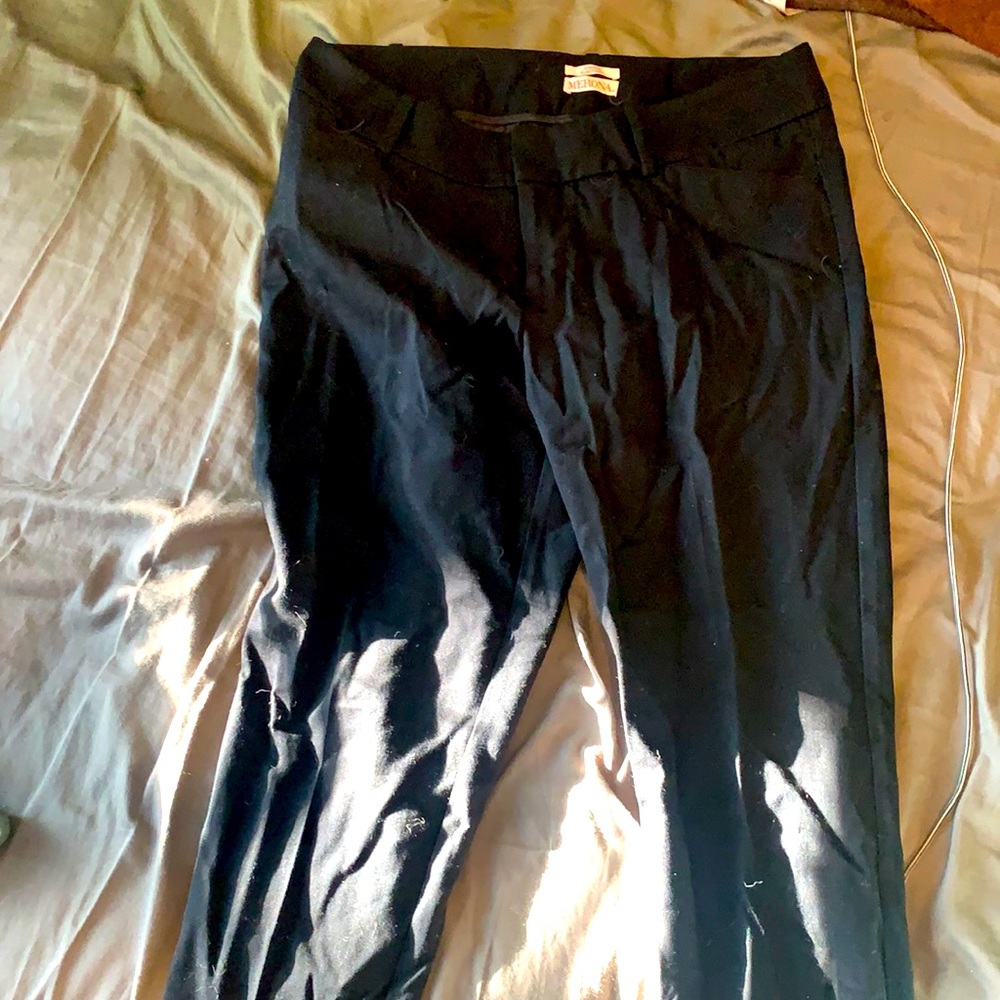 Black slacks - cleaned but need an ironing. Size 8